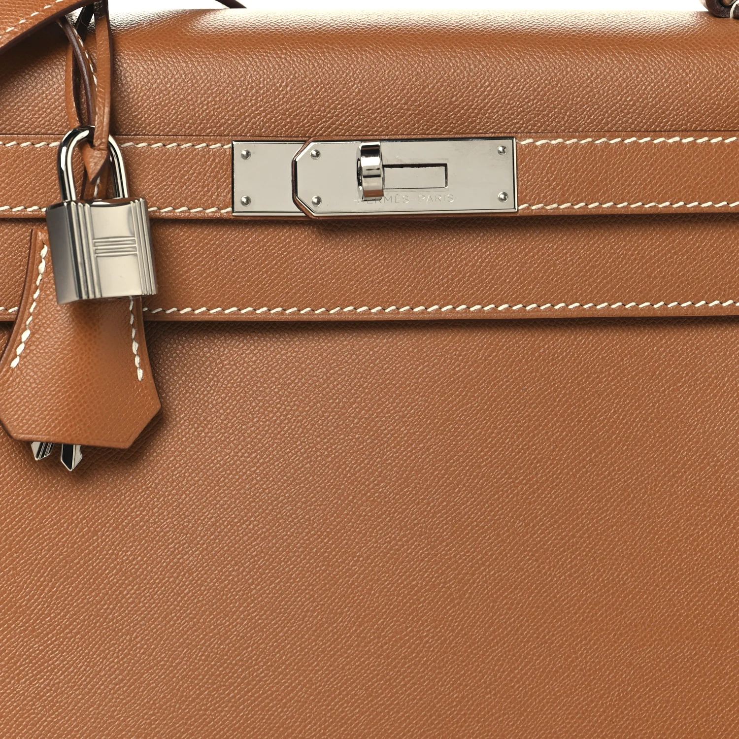 Madame Calfskin Kelly Sellier 28 Gold