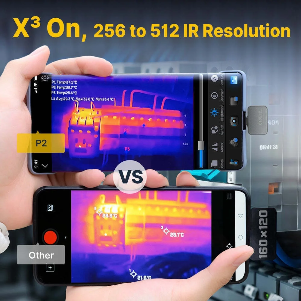 P2 (Android) 256��192 15XZoom Thermal Imaging Camera for Phone US Image 5