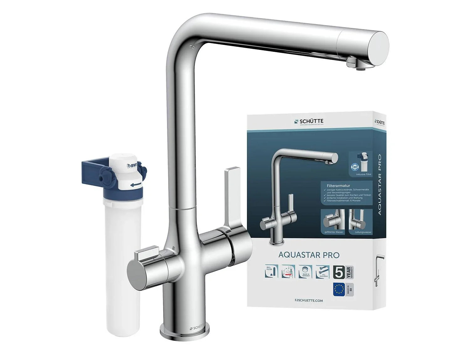 Schtte Robinet d'eau potable AQUASTAR PRO avec systme de filtration anti-calcaire
