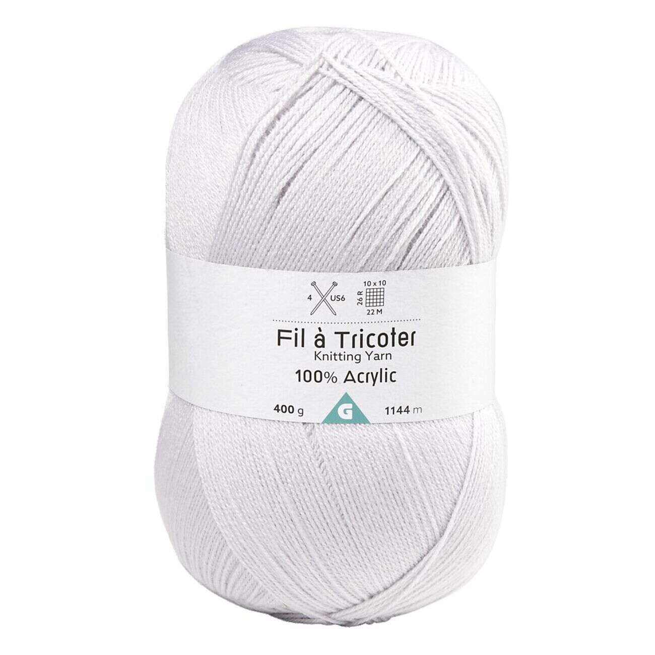 Fil à tricoter acrylique pelote 400gr - 4 modèles