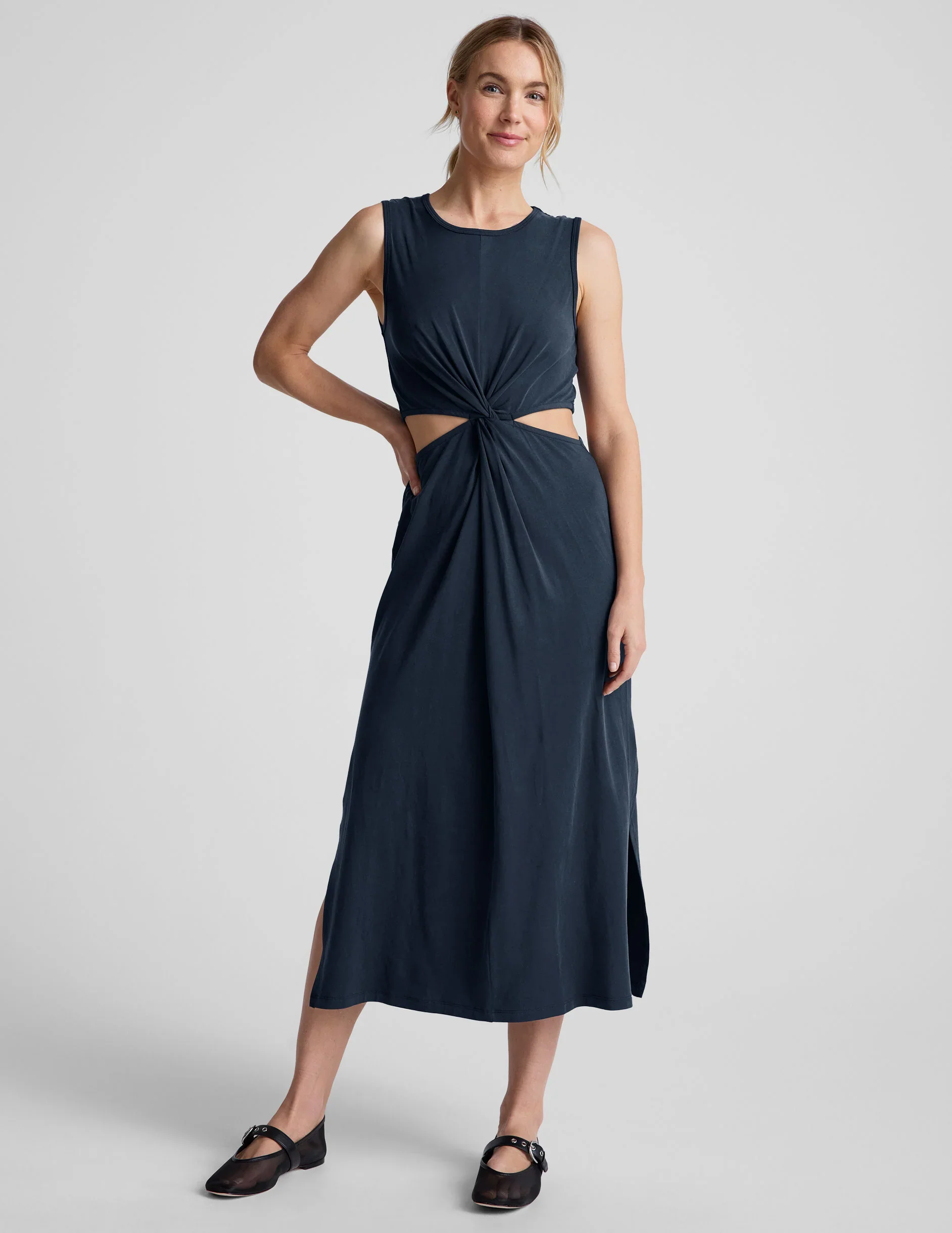 Around The World Front Twist Dress