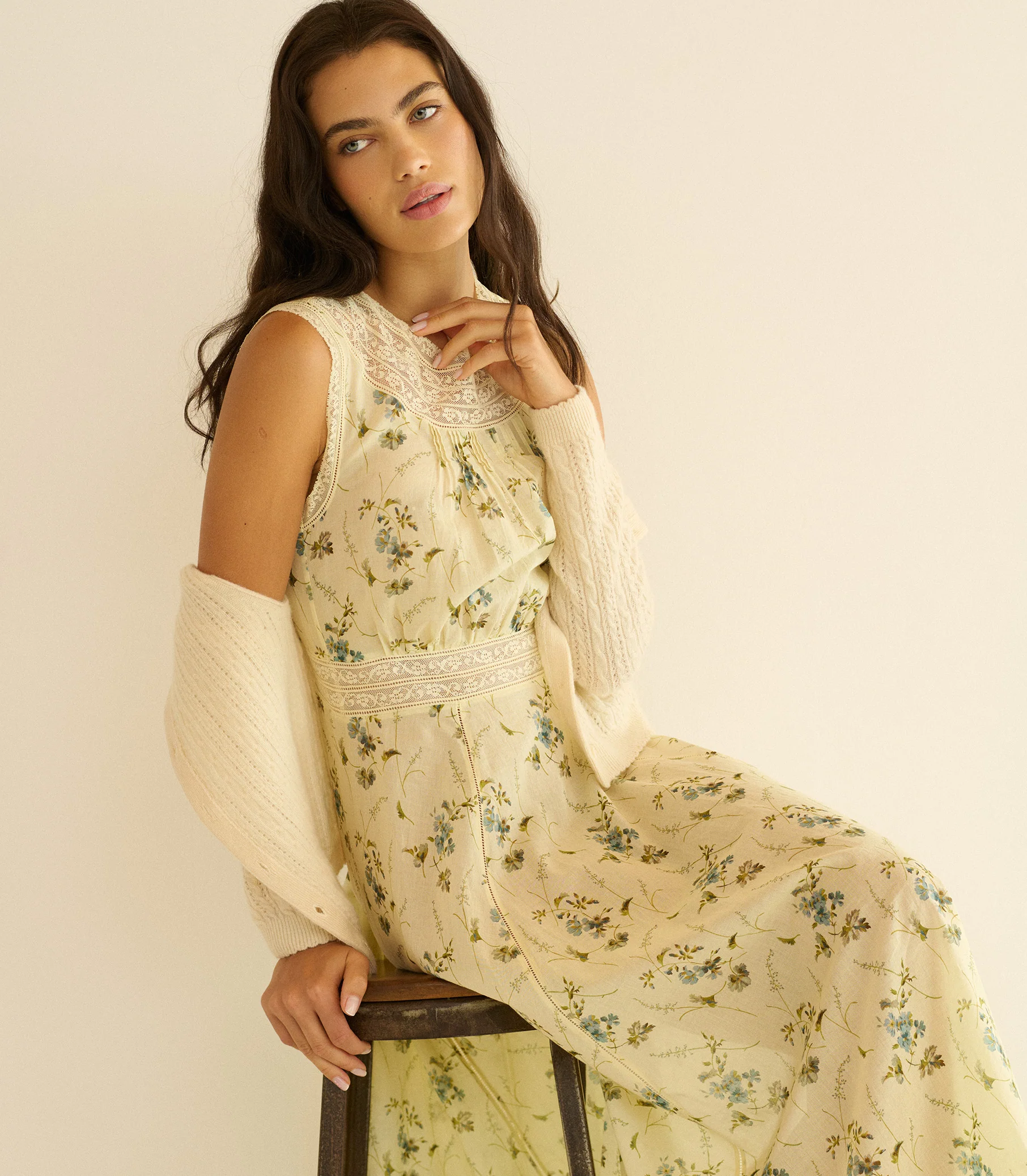 LILIANE DRESS -- SUNSHINE PRAIRIE ROSE