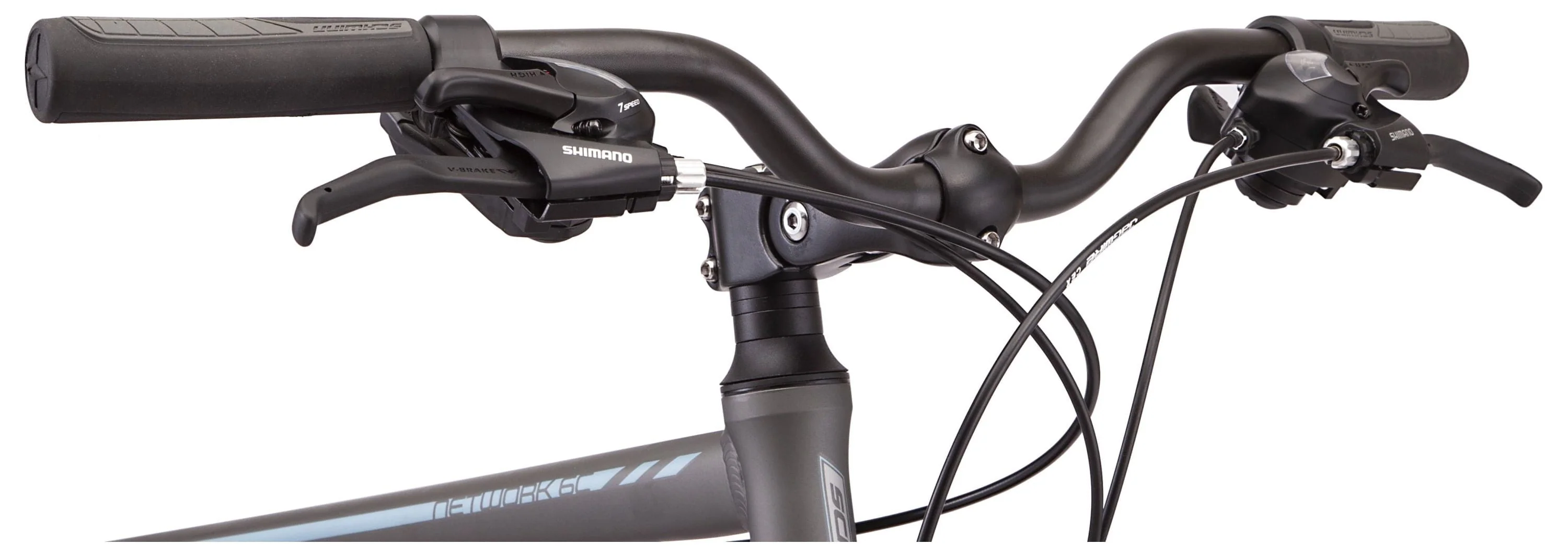 Network 6c Hybrid Bike, 21 Speed, 19.5 inch Frame, 700c Wheels, Gray - Image 4