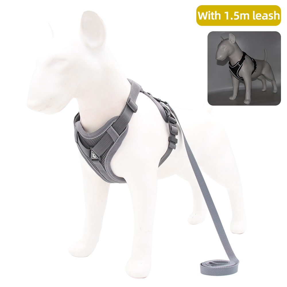 Reflective Cat Puppy Harness No Pull Small Dog Harness Leash Set for Small Medium Large Dogs