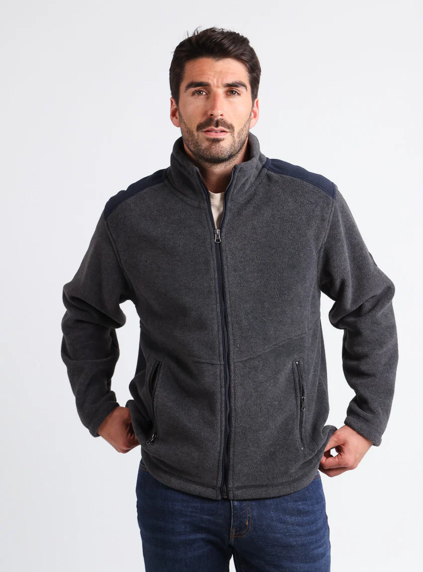 Polaire homme Gris Anthracite