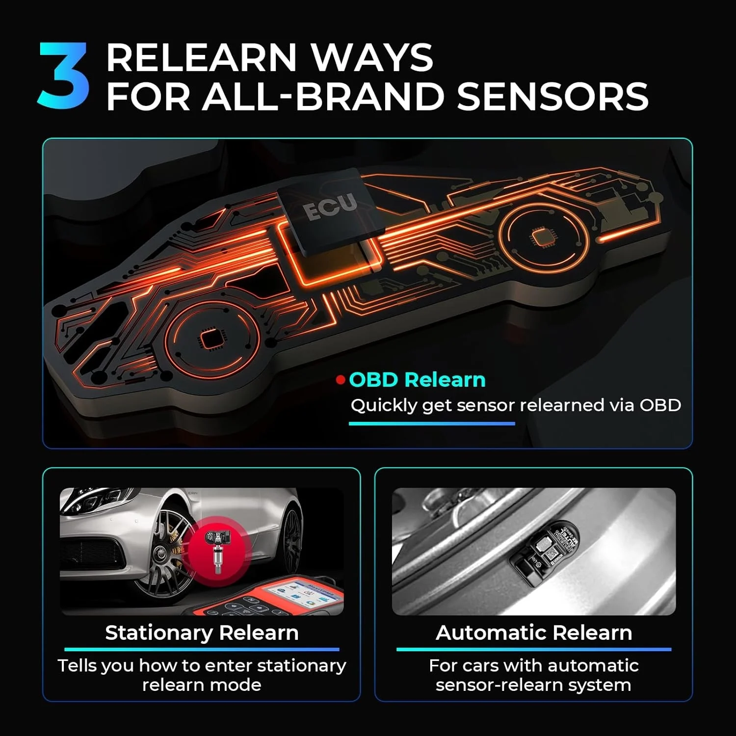 TS508WF TPMS Tool, 2025 Enhanced Wi-Fi Ver. of TS508 TS501 PRO TS408S TS601, MX-Sensor TPMS Progamming Tool, TPMS Diagnosis/Reset TPMS Relearn Tool, Read/Clear TPMS DTCs - Image 4