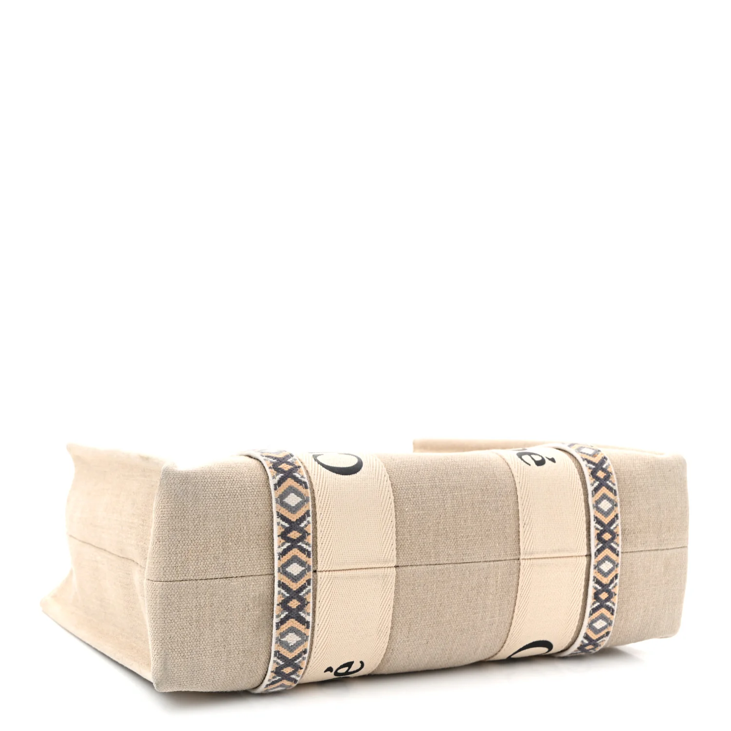Cotton Medium Woody Ribbon Tote Slate Green