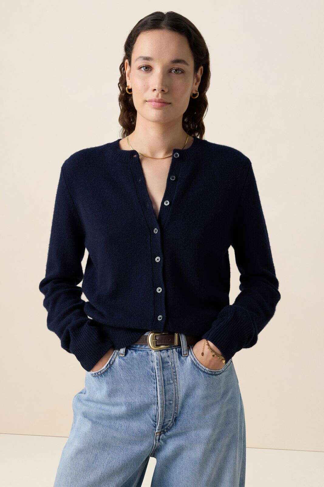 Gold plated platte ketting