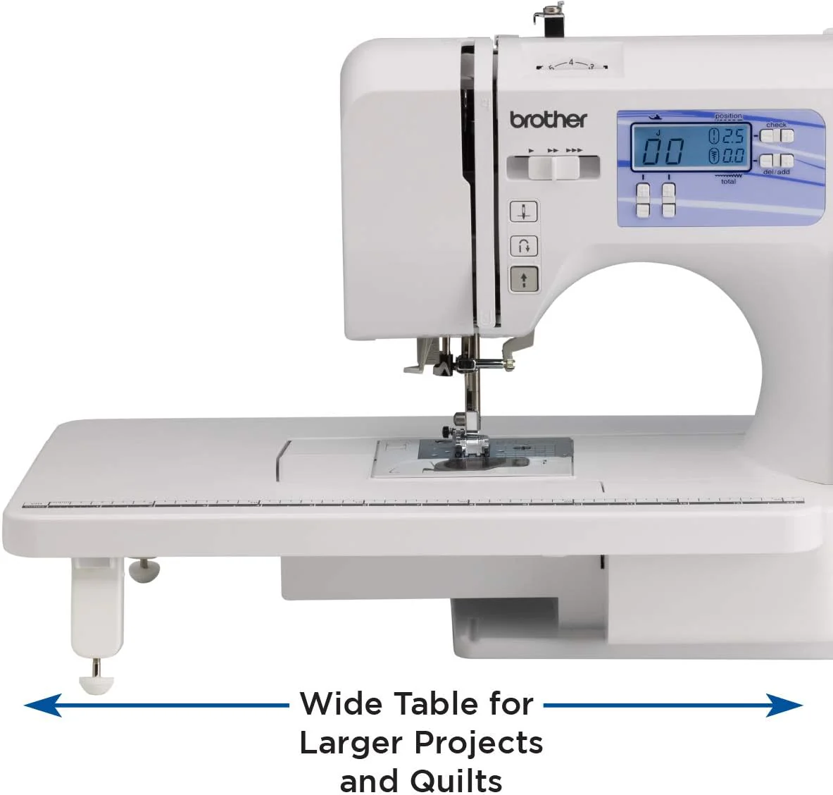 Machine à coudre et à quilter Brother HC1850, 185 points intégrés, écran LCD
