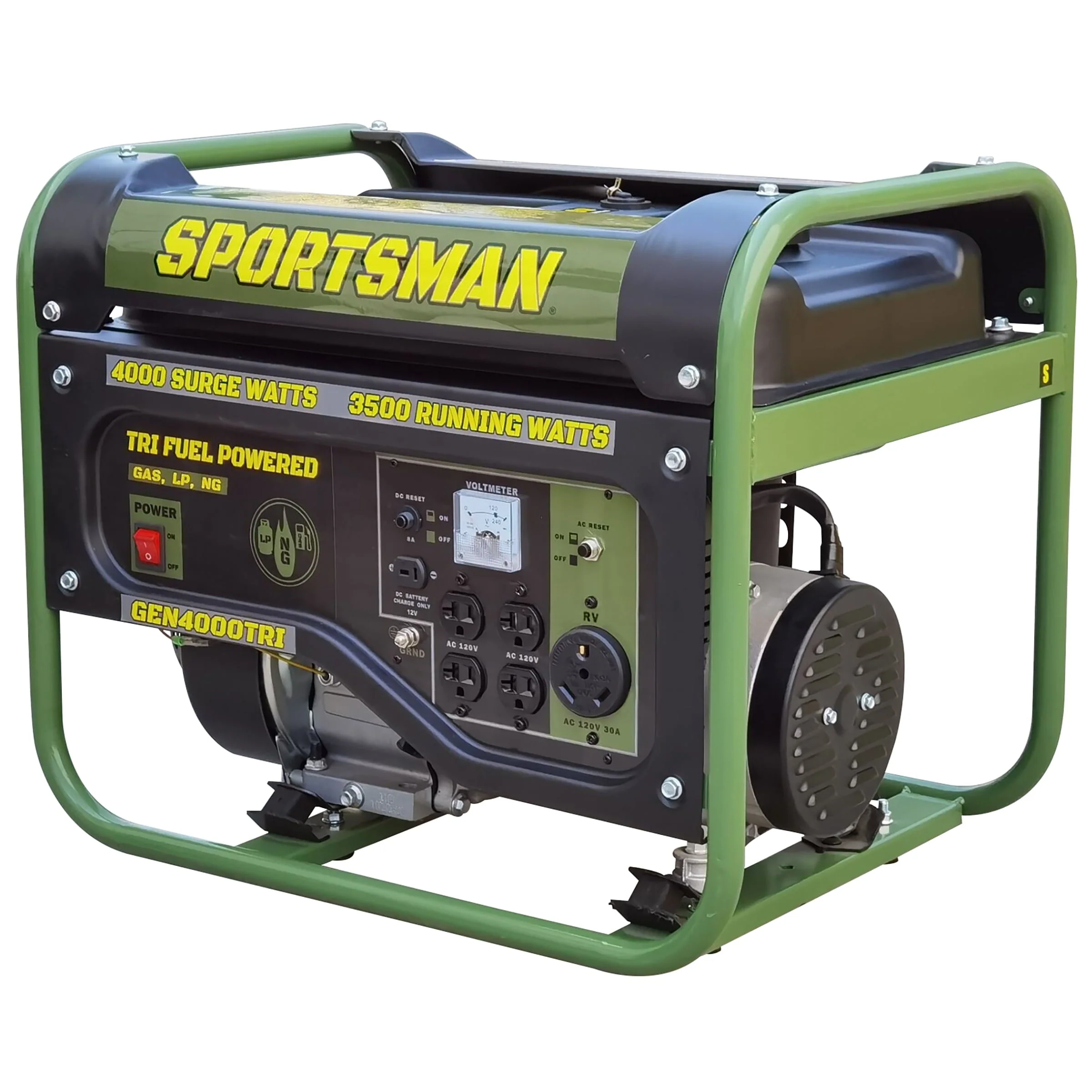 4000 Surge Watts Portable Tri Fuel Generator - Image 2