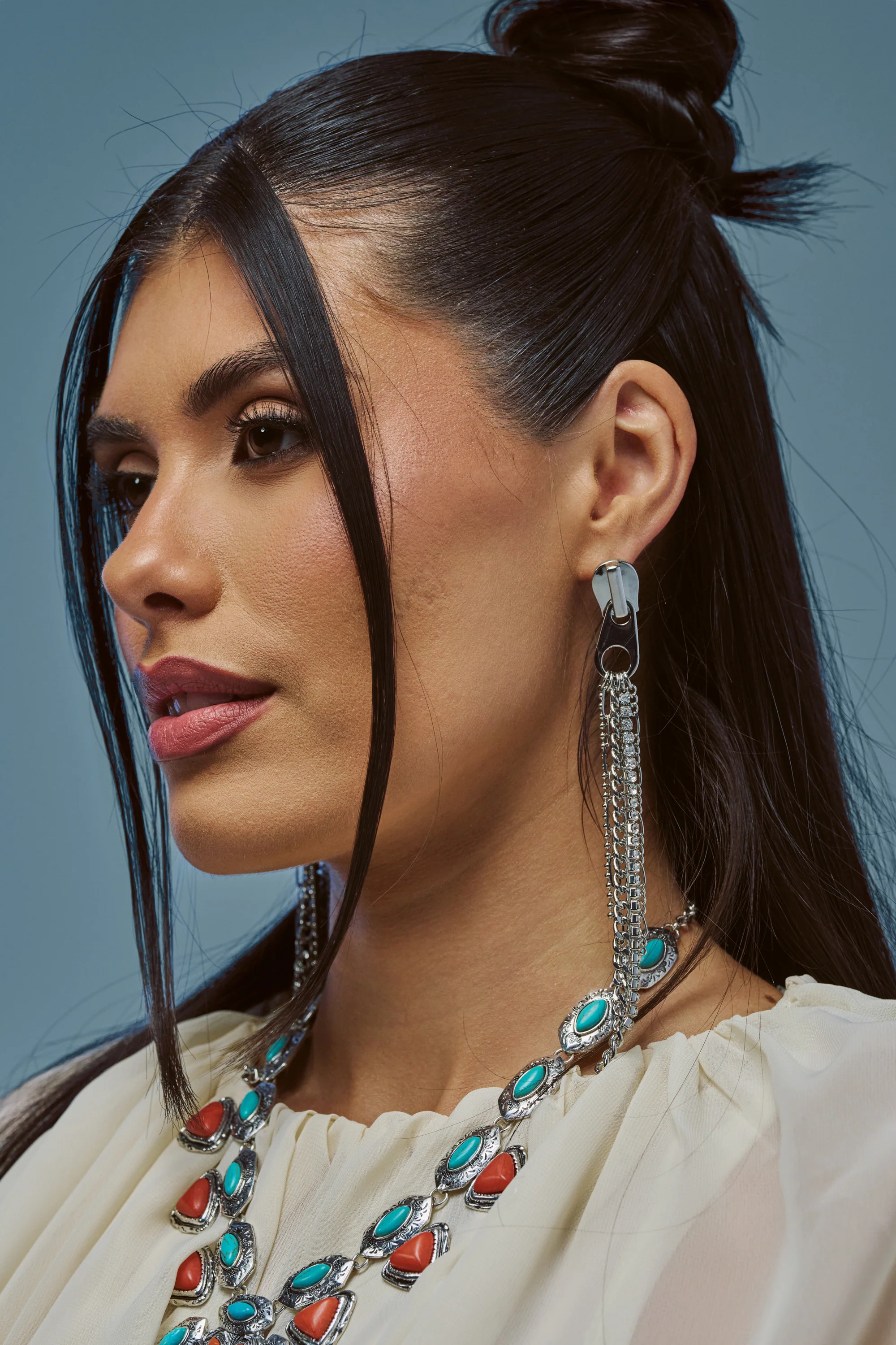ZIP IT STATEMENT EARRING - Akira Store