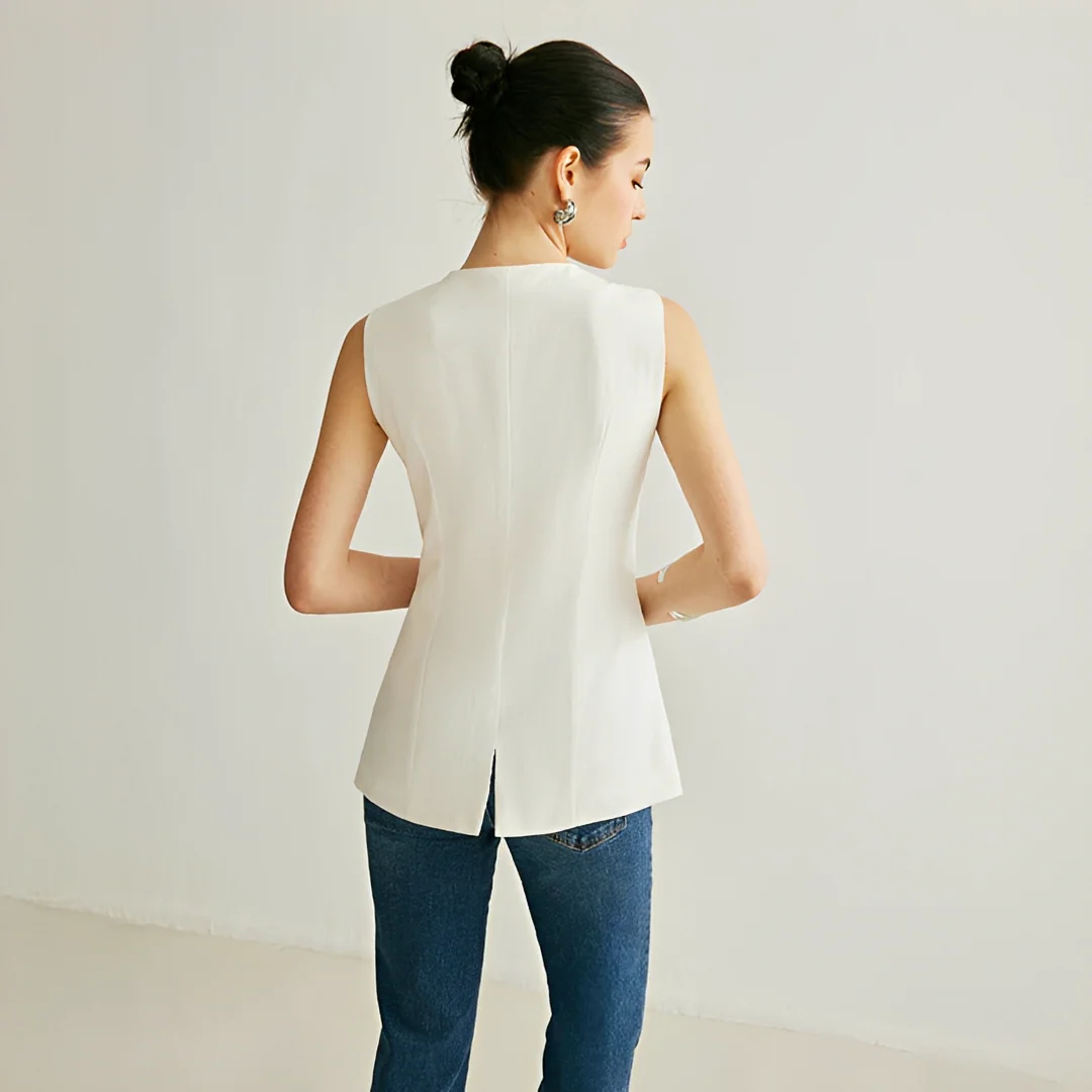 Nyla - Gilet Élégant Sans Manches