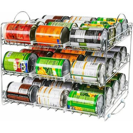 Utopia Kitchen Can Rack Organizer Stackable Can Organizer Holds Upto 36 Cans, Silver