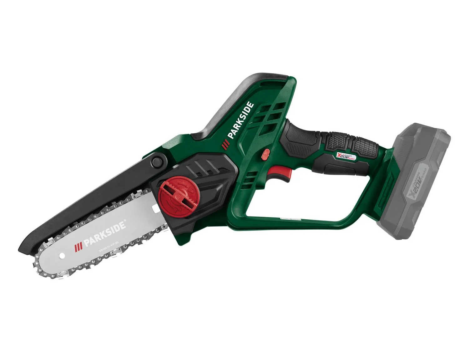 PARKSIDE Mini-trononneuse  bois sans fil PAGHS 20-Li C4, guide 17,7 cm, 20 V