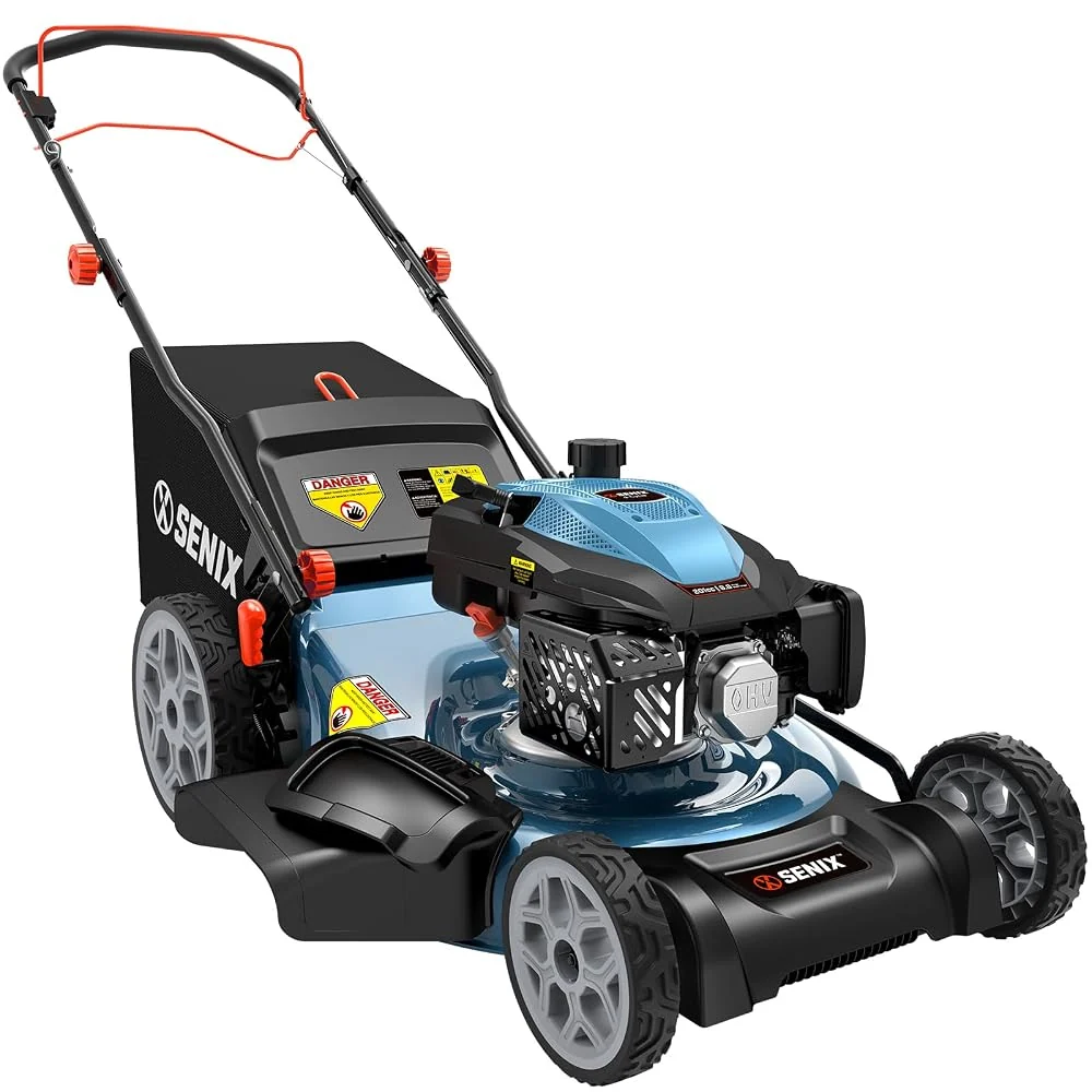 SENIX 201cc 22" 3-in-1 Single Speed Self Propelled Gas Lawn Mower