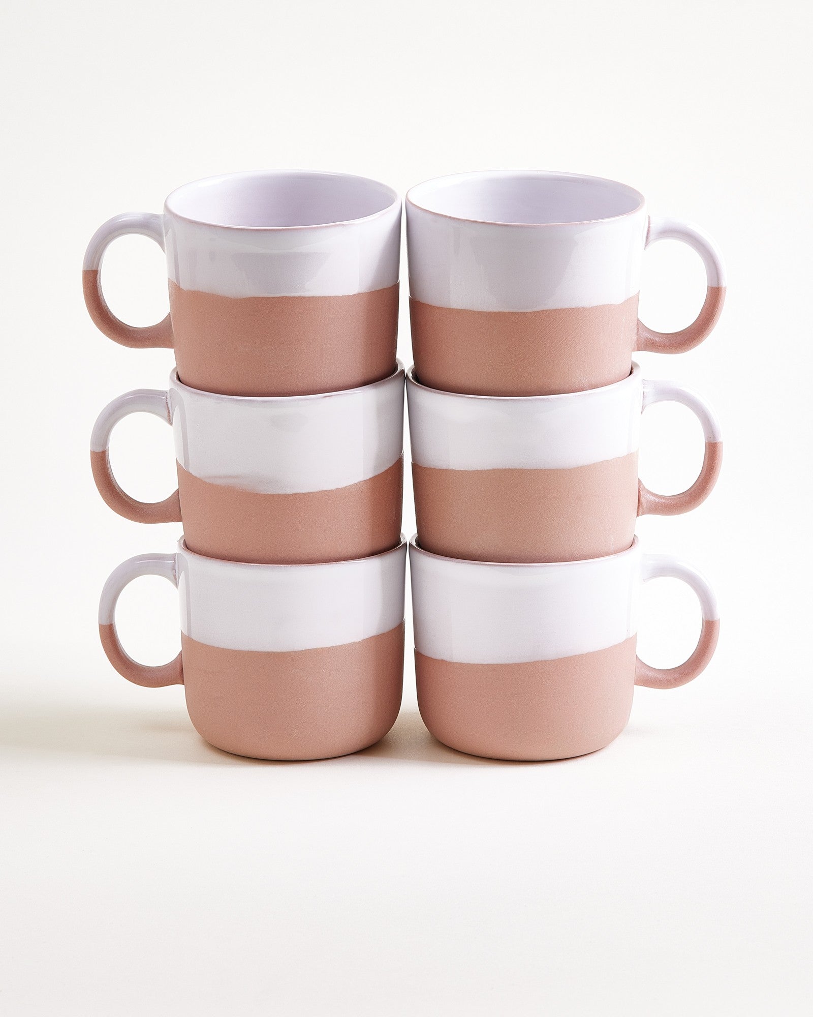 SEDA - SMALL MUG ROSÉ WHITE SET OF 6