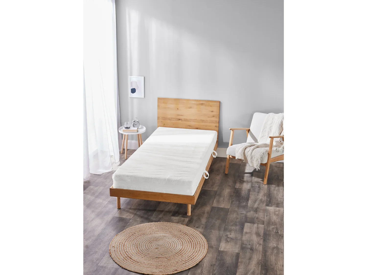 LIVARNO home Matelas en mousse froide 7 zones, H3, 90 x 190 cm