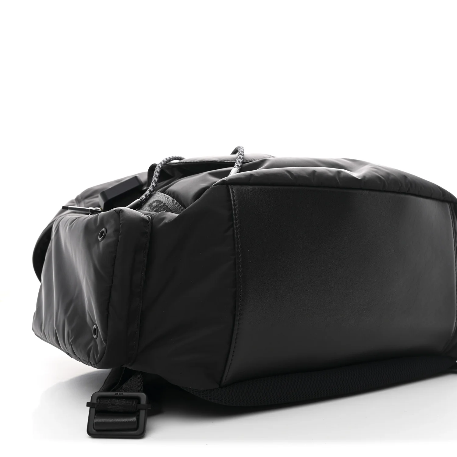 Nylon Saddle Backpack Black