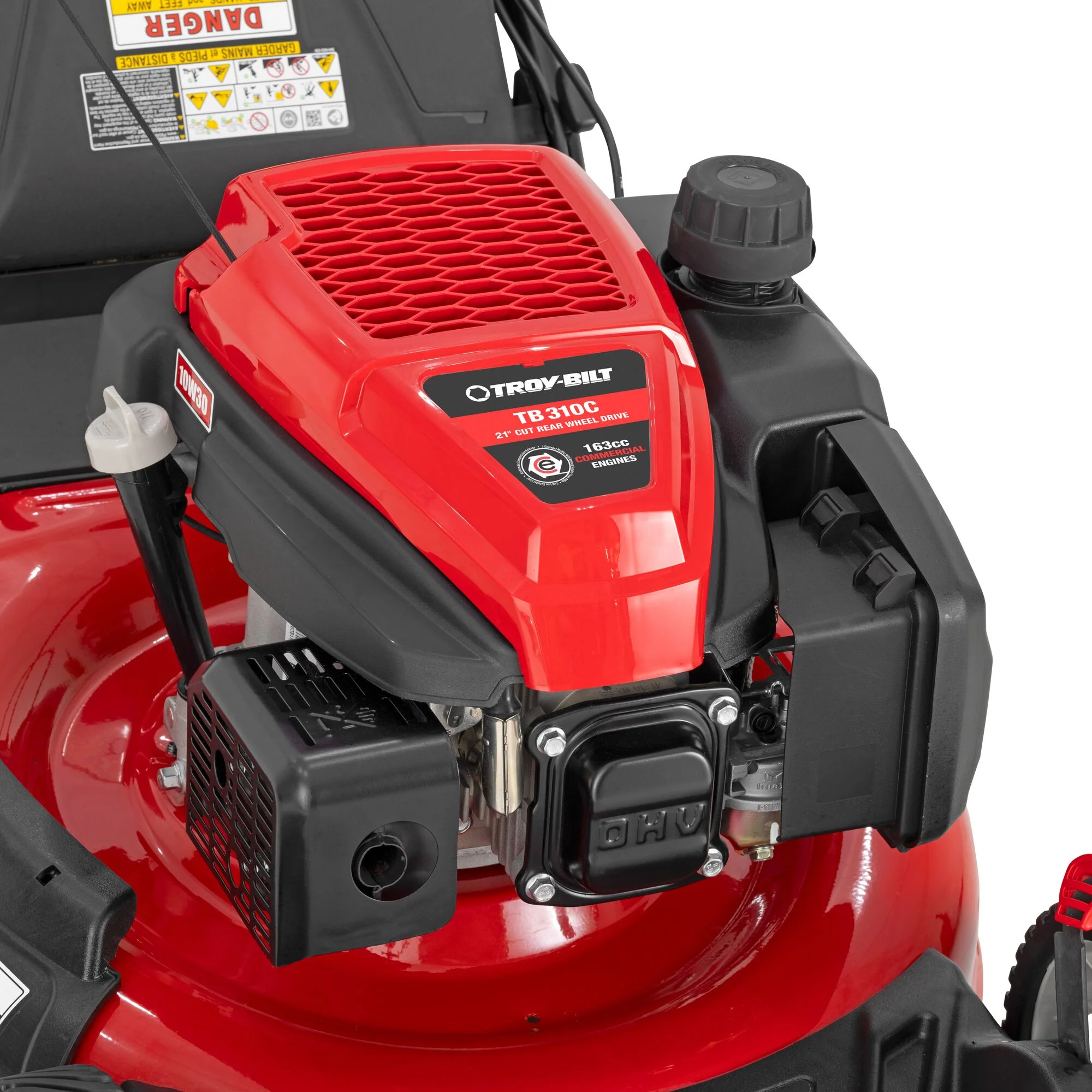 21" 163cc Gas Powered Rear-Wheel Drive Walk-Behind Mower, TB310C - Image 10