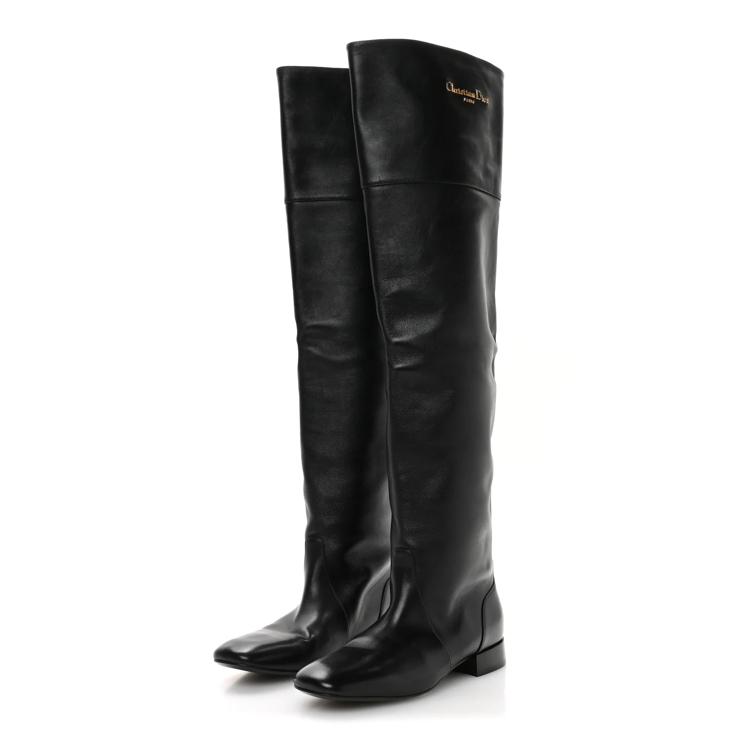 Calfskin D-Town Boots 37.5 Black