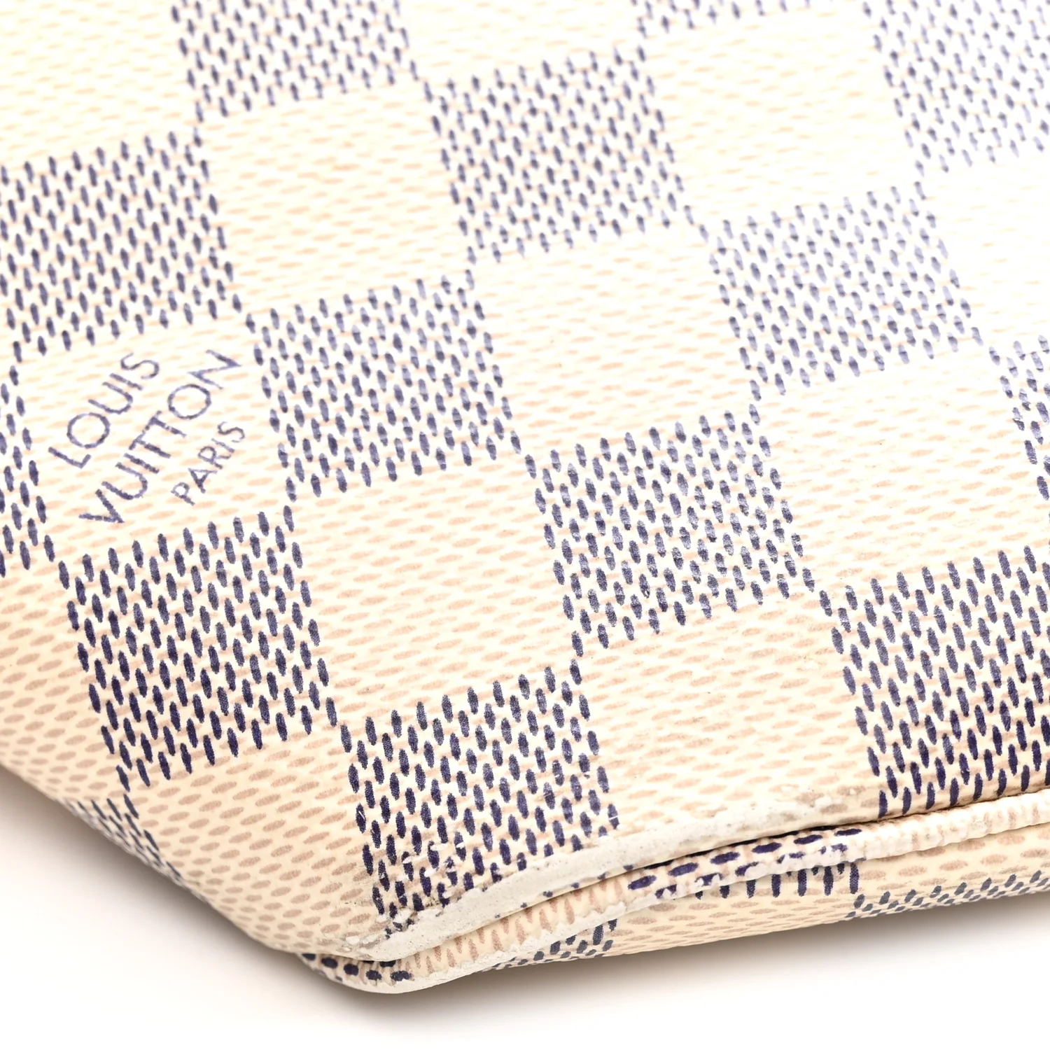 Damier Azur Braided Neverfull MM Orange