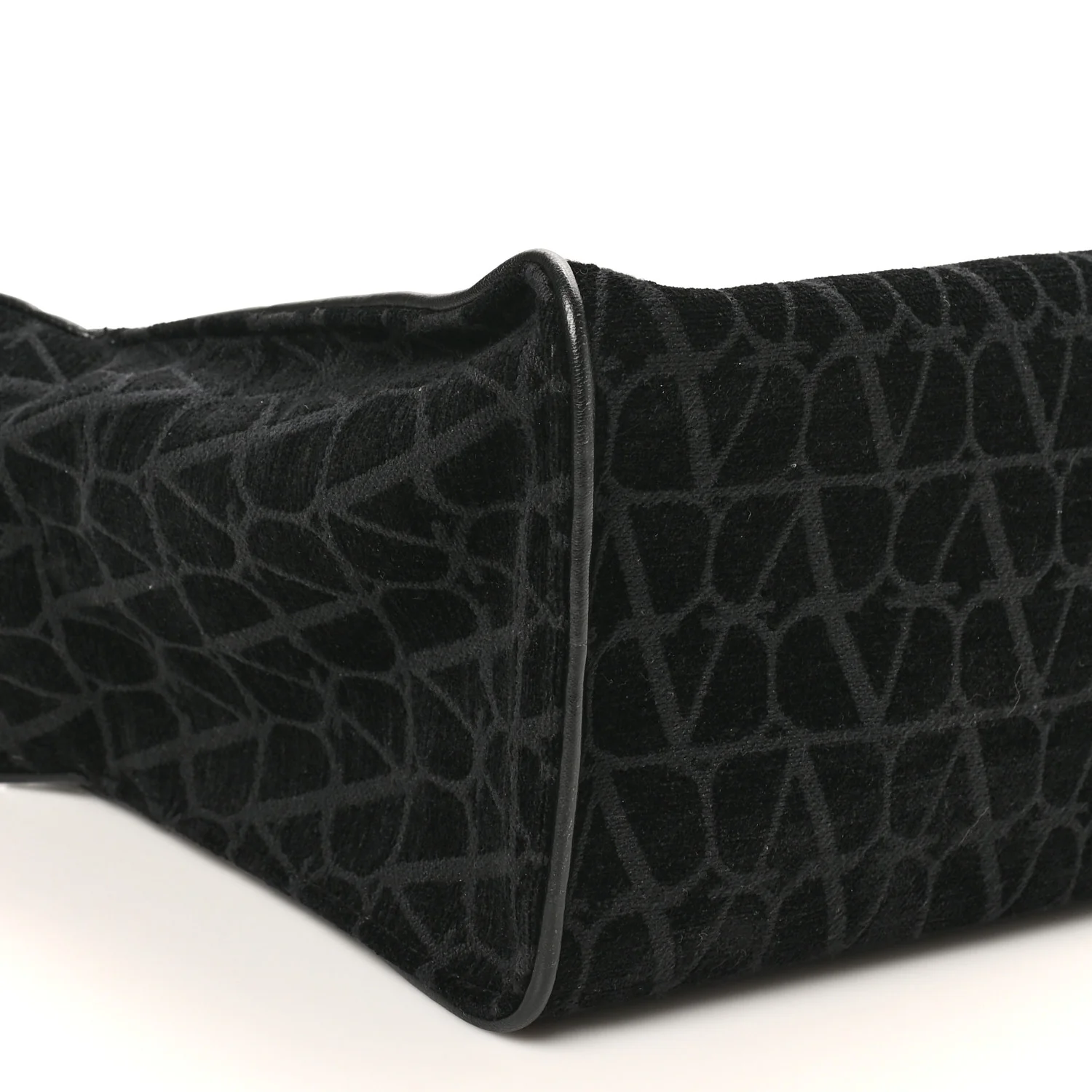 Toile Iconographe Goatskin Le Troisieme Shopping Bag Black