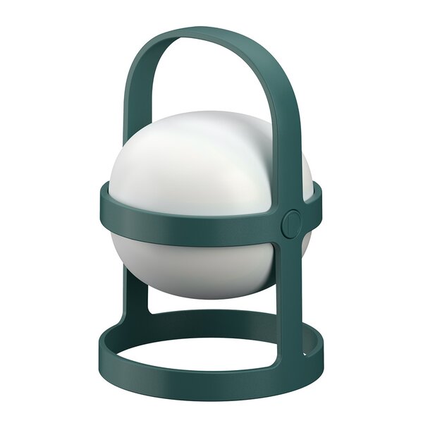 Soft Spot Solar solcellelampe circular 18,5 cm forest green