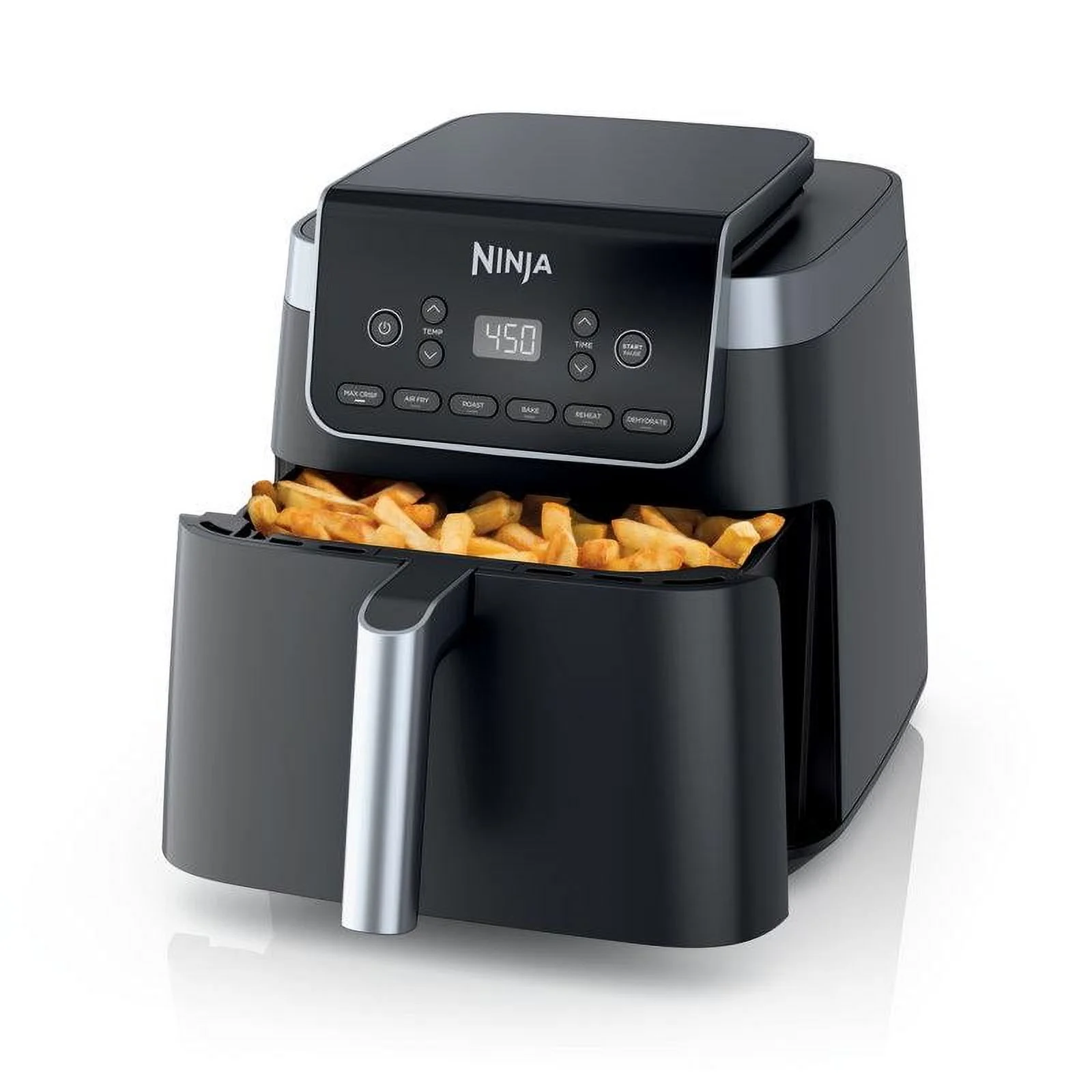 Ninja Air Fryer Pro XL 6 - in - 1 with 6.5 QT Capacity, Max Crisp, Air Fry, Air Roast, Bake, Reheat, Dehydrate, Max Crisp Technology with 450F, Nonstick Basket U0026 Crisper Plate