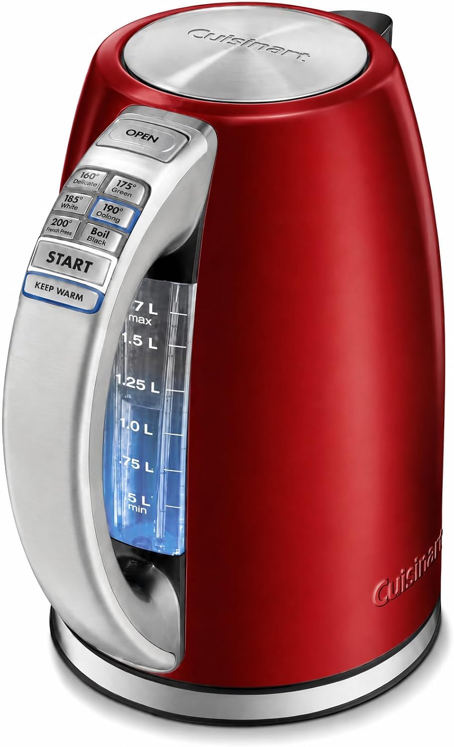 Cuisinart Electric Kettle, 1500W Fast Heating, 6 Temp Presets, 1.7L