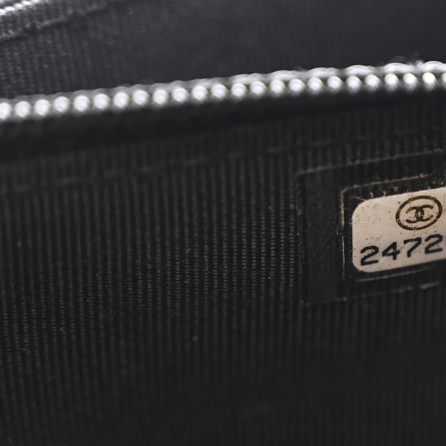 Aged Calfskin Chevron Quilted Reissue 2.55 Square Wallet On Chain WOC So Black