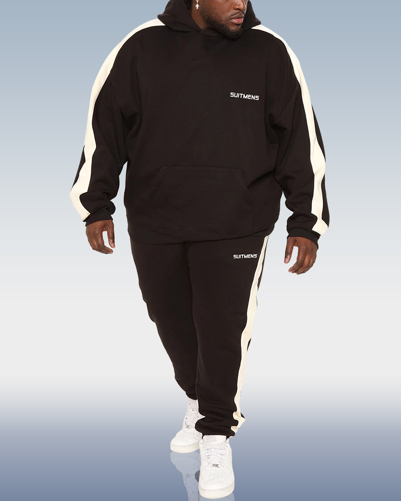 Ensemble sweat à capuche colorblock pour homme SUITMENS