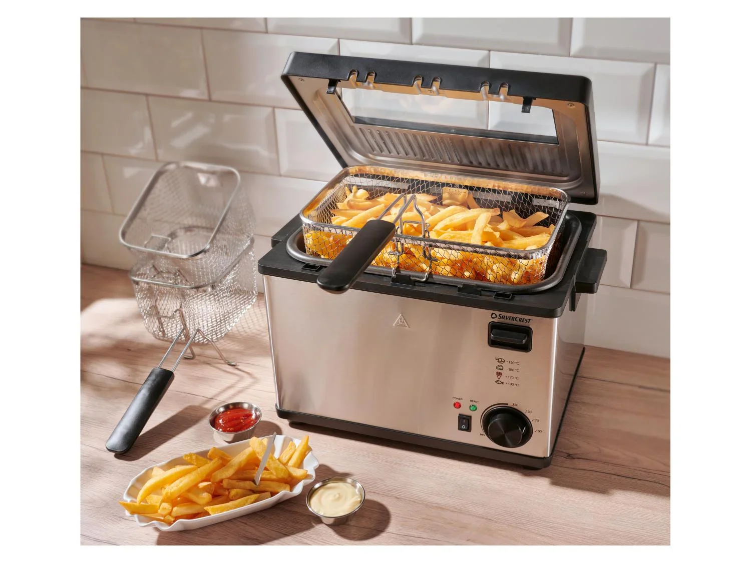 SILVERCREST Friteuse en acier inoxydable