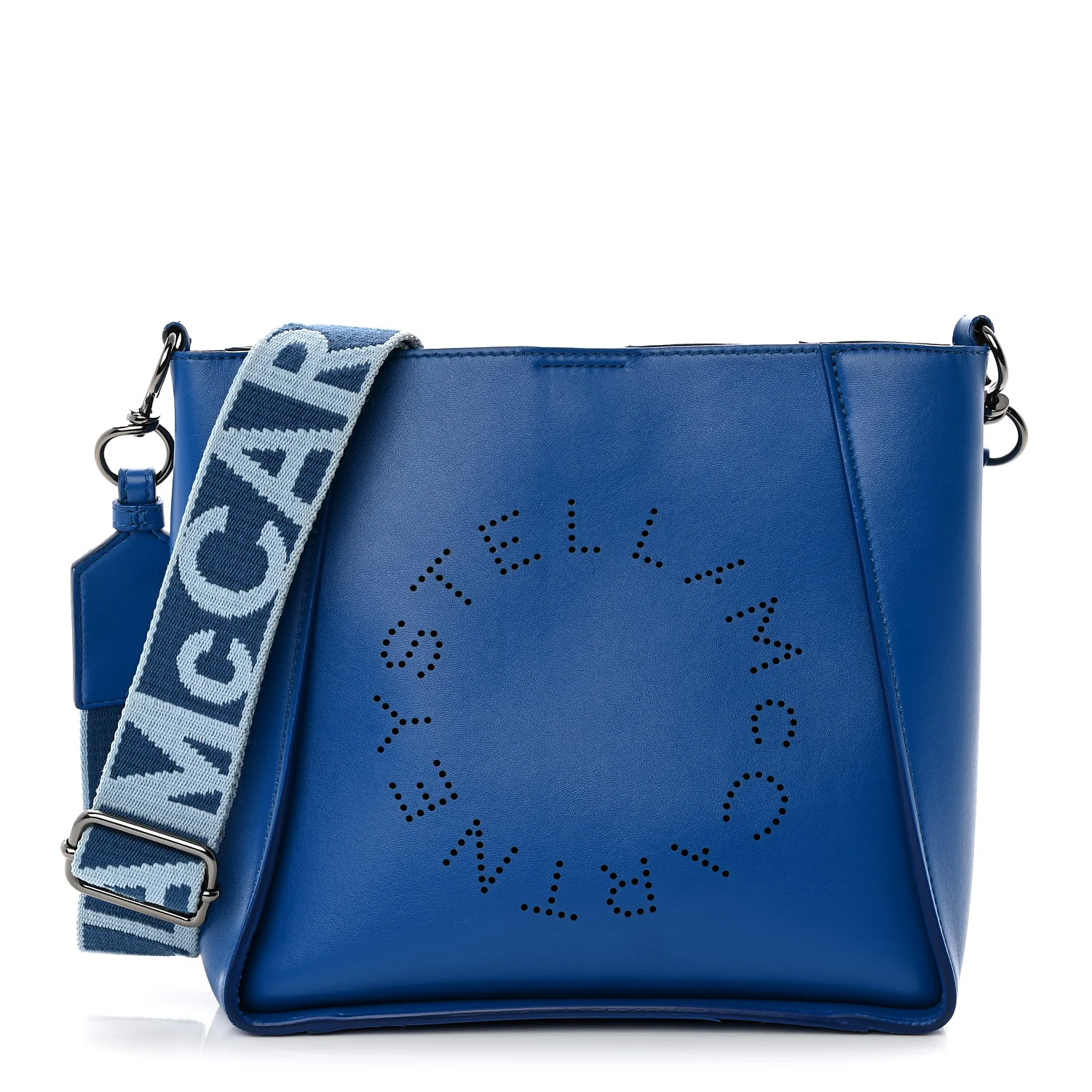Eco Alter Nappa Perforated Logo Mini Crossbody Blue