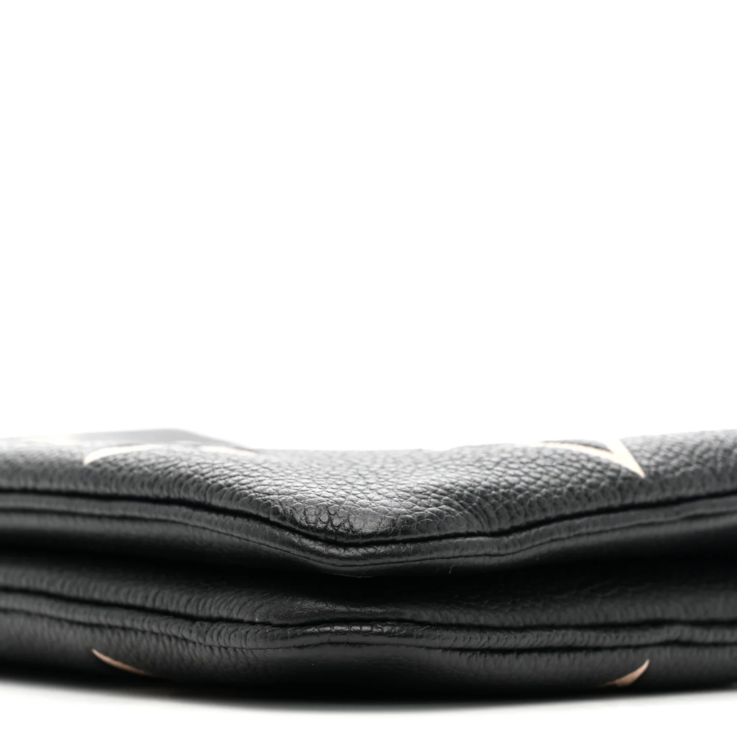 Empreinte Monogram Giant Double Zip Pochette Black Cream