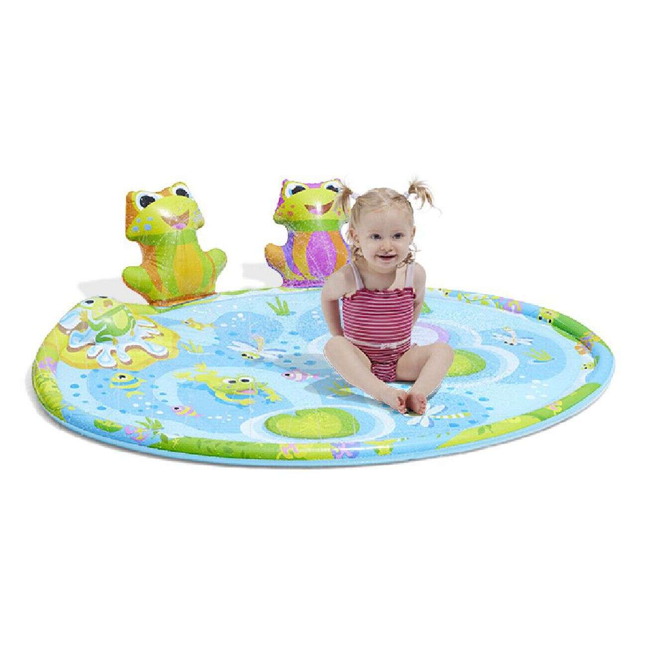 Tapis gonflable avec jets d'eau enfant