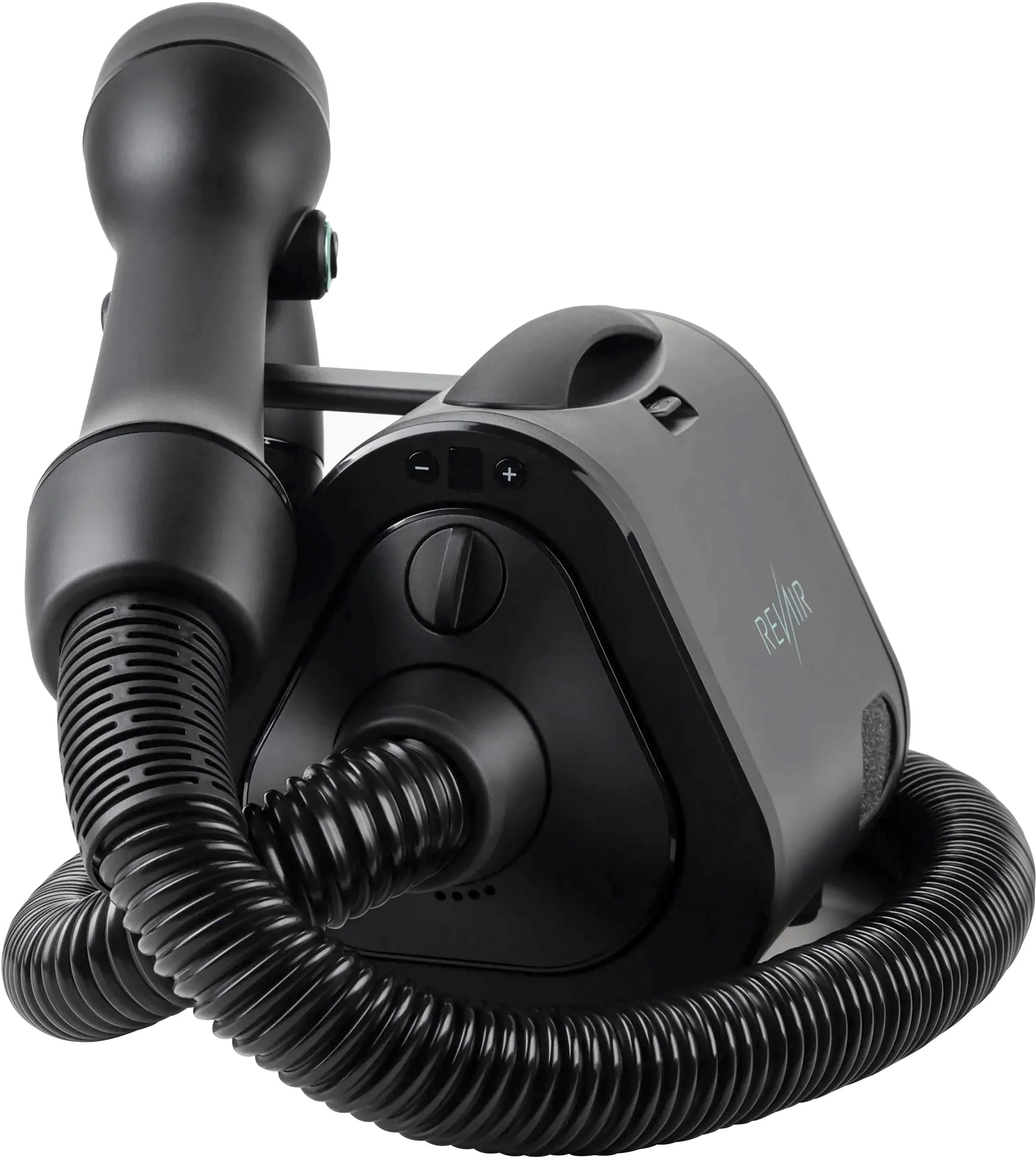 Reverse-Air Hair Dryer with Hair Clips C Black