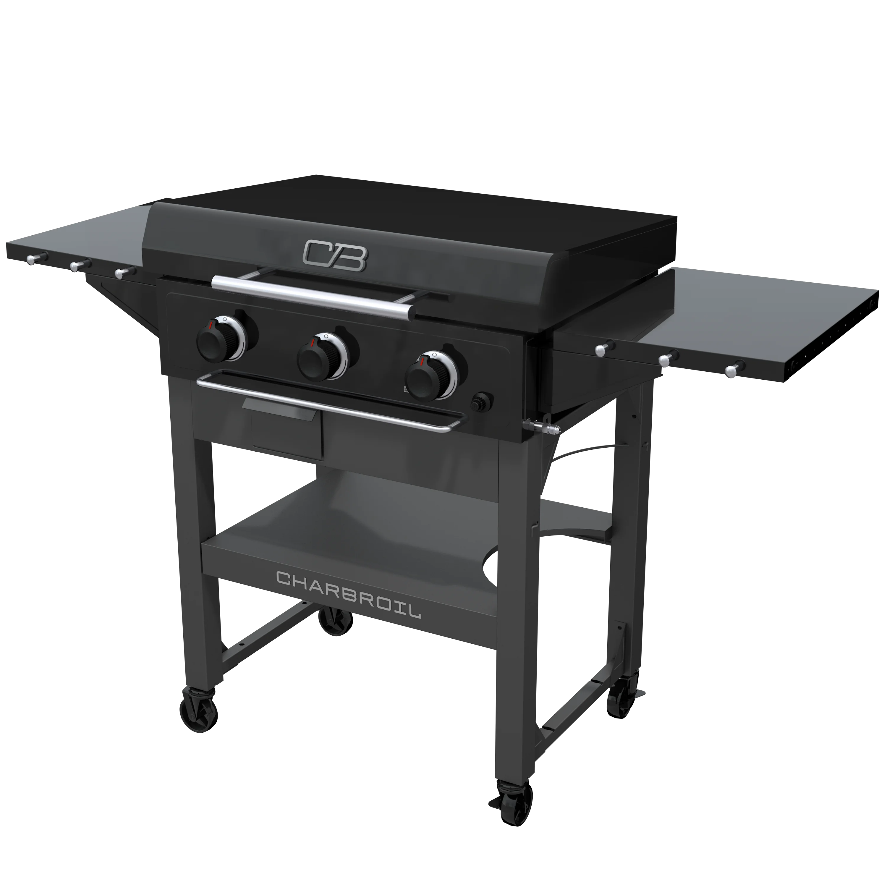 28" XL Performance Series? Propane Gas Griddle with Cart 3 Burner Flat Top Grill - Image 2