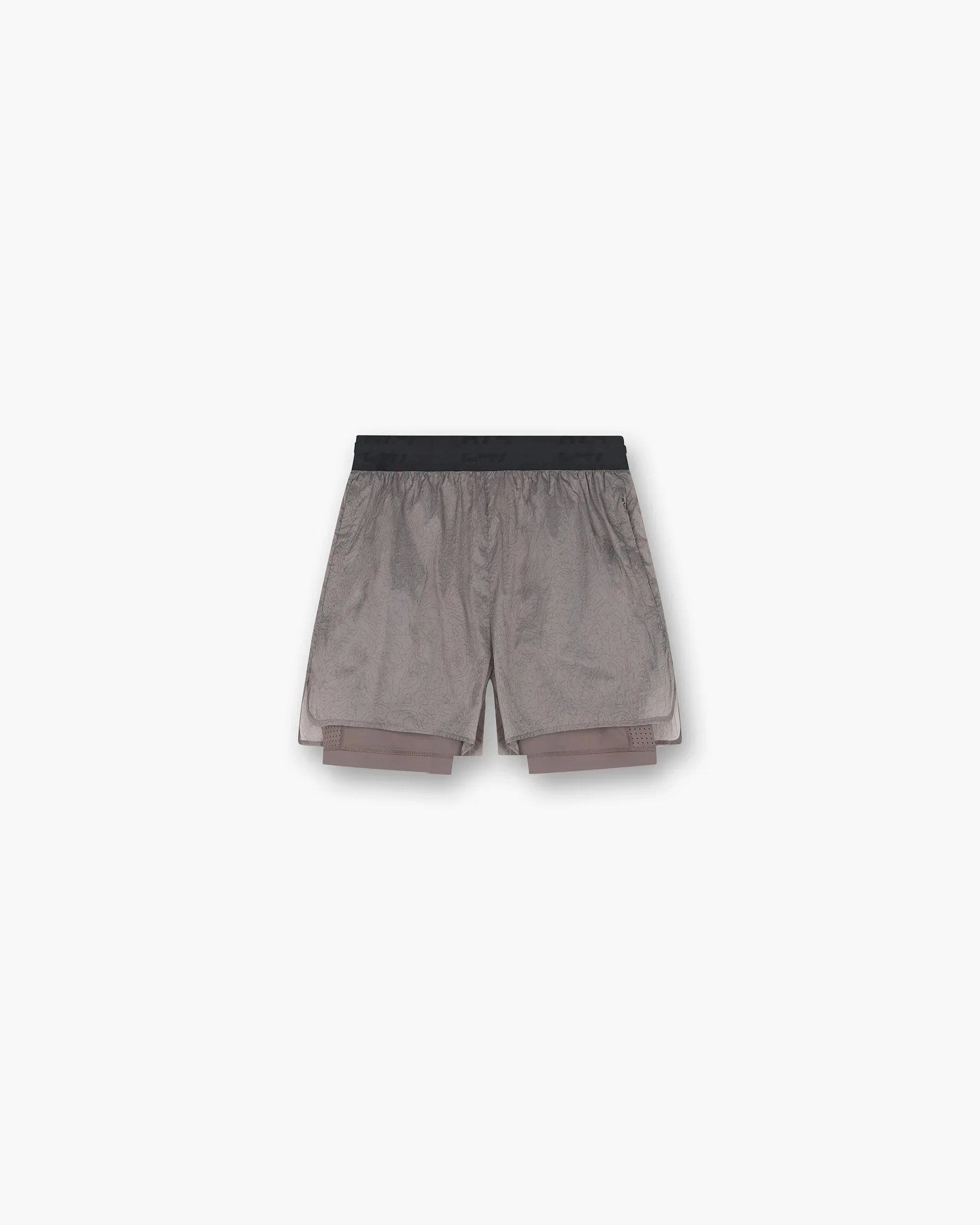 247 Contour 2-In-1 Run Shorts - Pebble