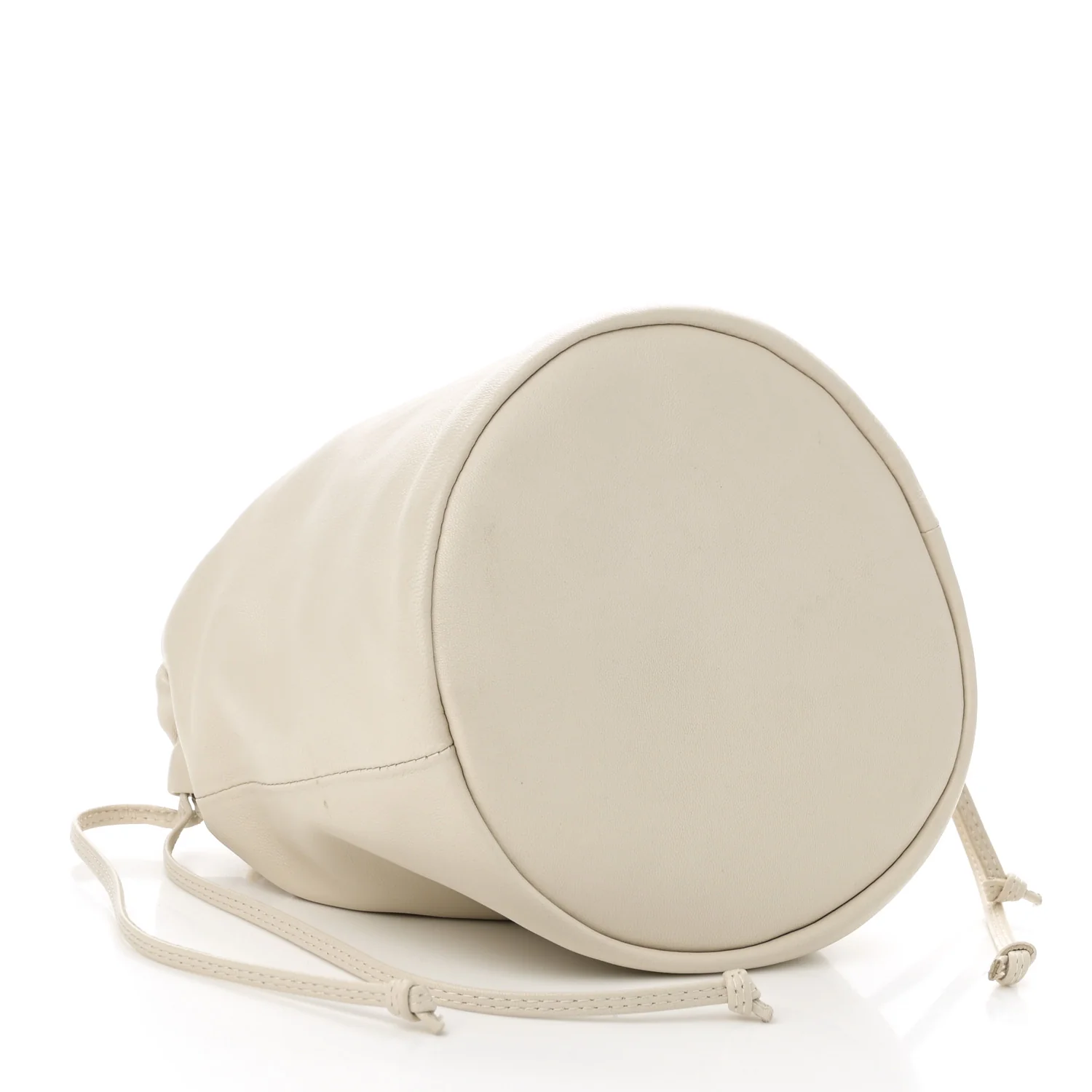 Smooth Calfskin Aria Bucket Bag Off White