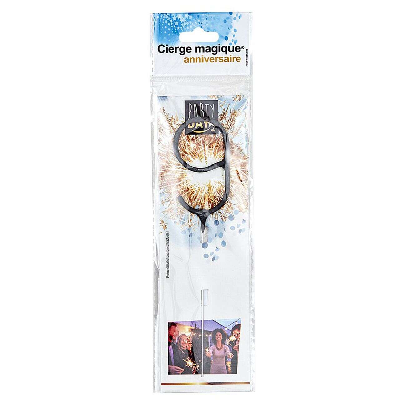 Cierge magique chiffre 9