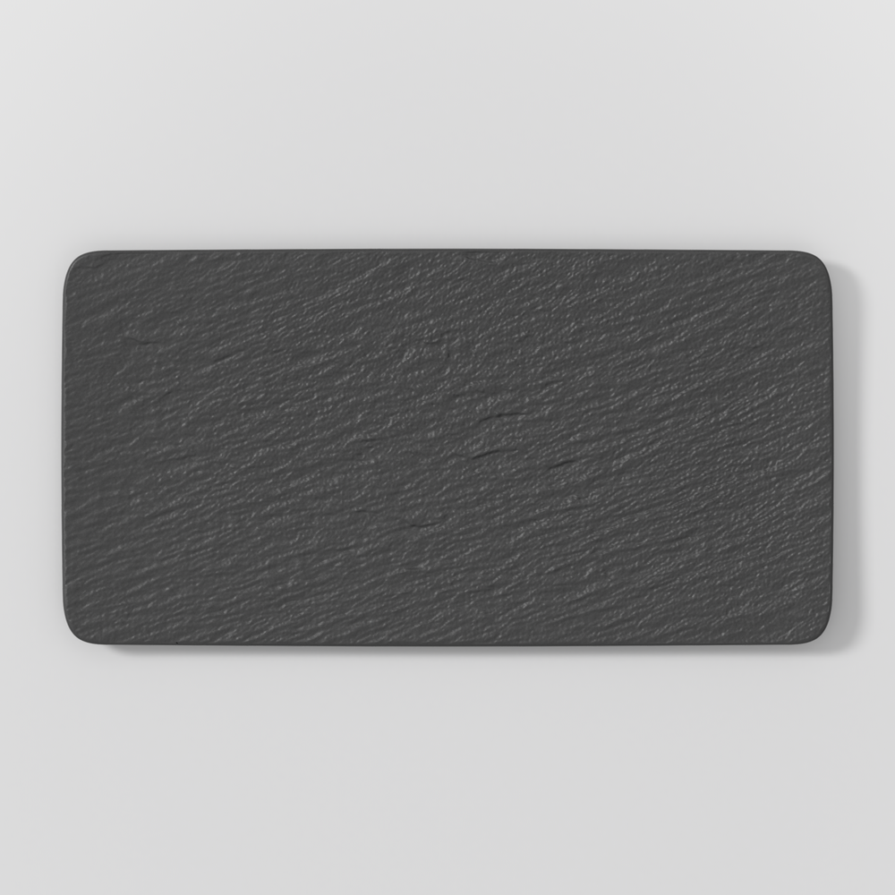 Manufacture Serving Platter - Black, 13.8'' x 7.1'', Premium Porcelain