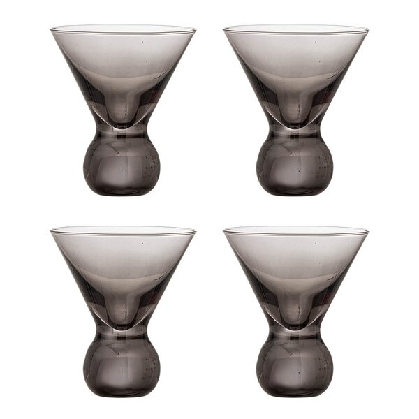 Coctailglass Corliss 16,5 cl 4 stk grå
