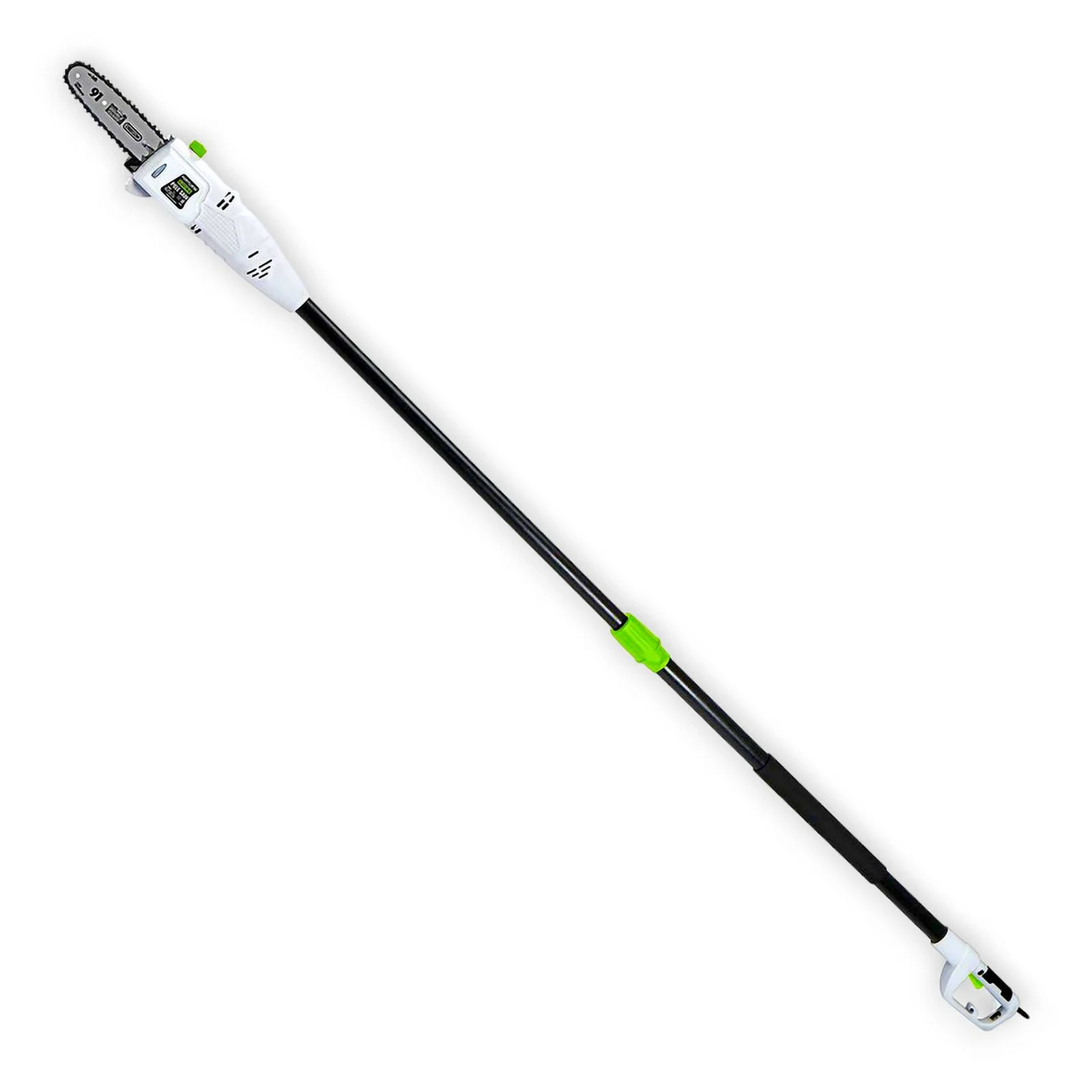 Electric Pole Saw - 6.5 Amp 9.5 in Bar with 3/8 In. Pitch Oregon 8 Feet Max Reach Easy Adjustment Chain