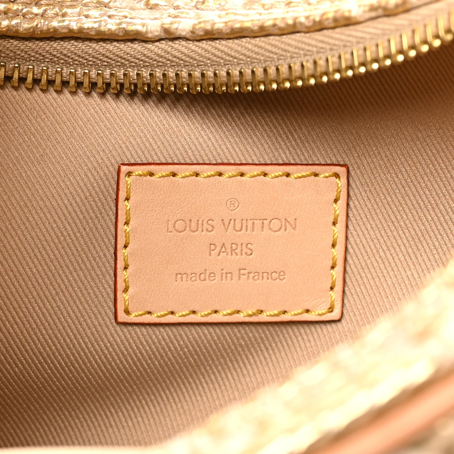 Monogram Jacquard Loop Gold