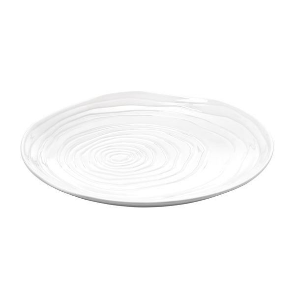 Boulogne tallerken flat 21 cm hvit