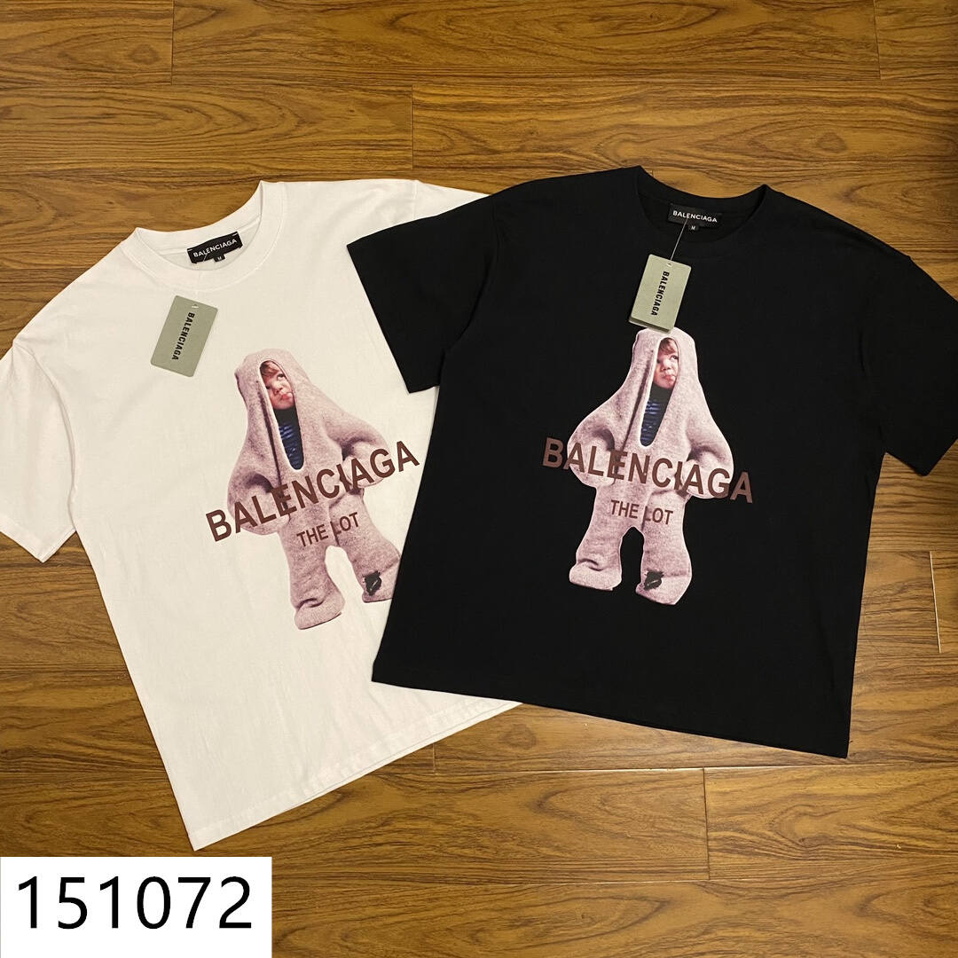 【BALENCIAGA】（バレンシアガ ）半袖 男女兼用半袖Tシャツ