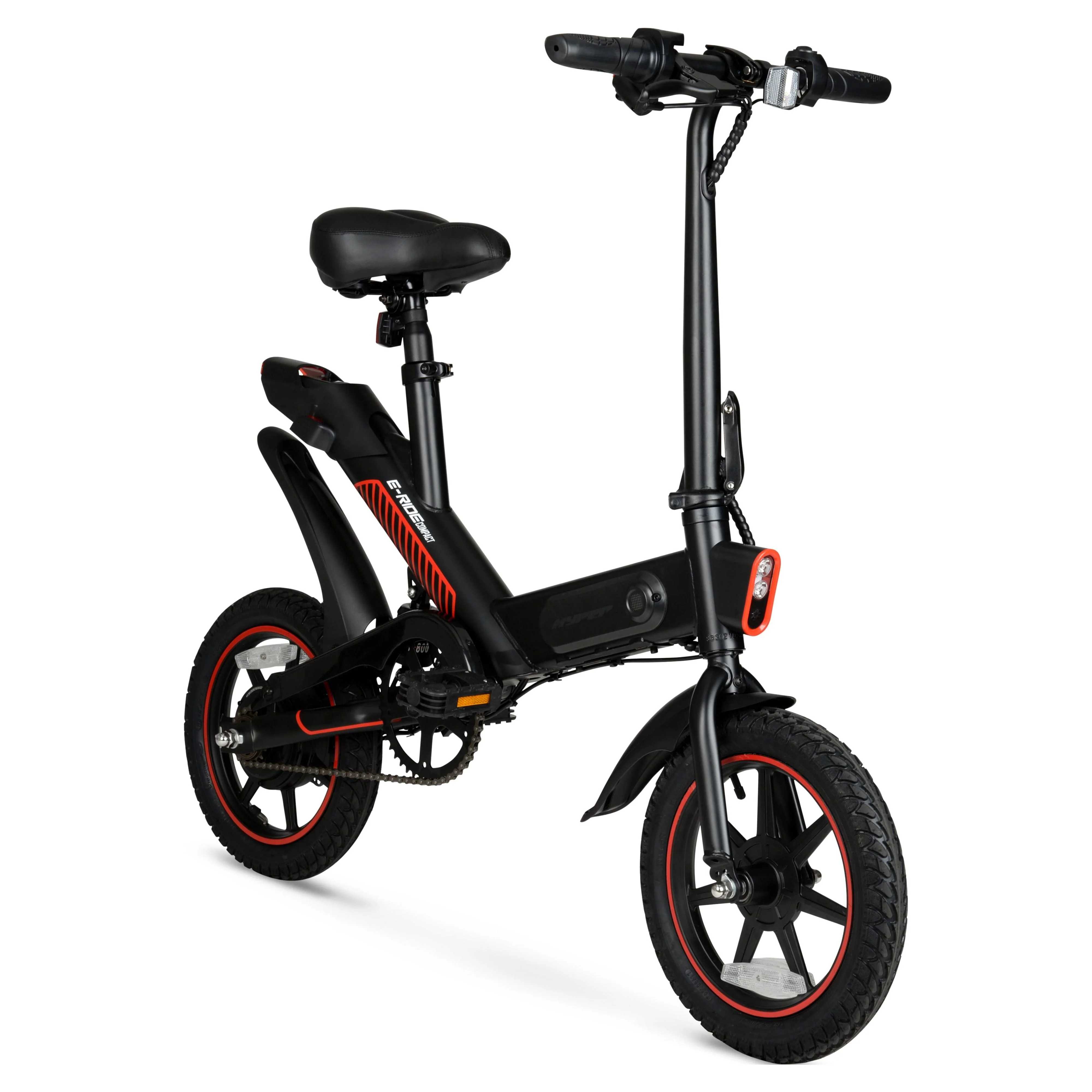 14" 36V Foldable Compact Electric Bike w/Throttle, 350W Motor, Recommended Age: 14+