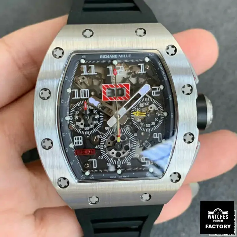 Richard Mille RM011 KV Factory Rubber Strap