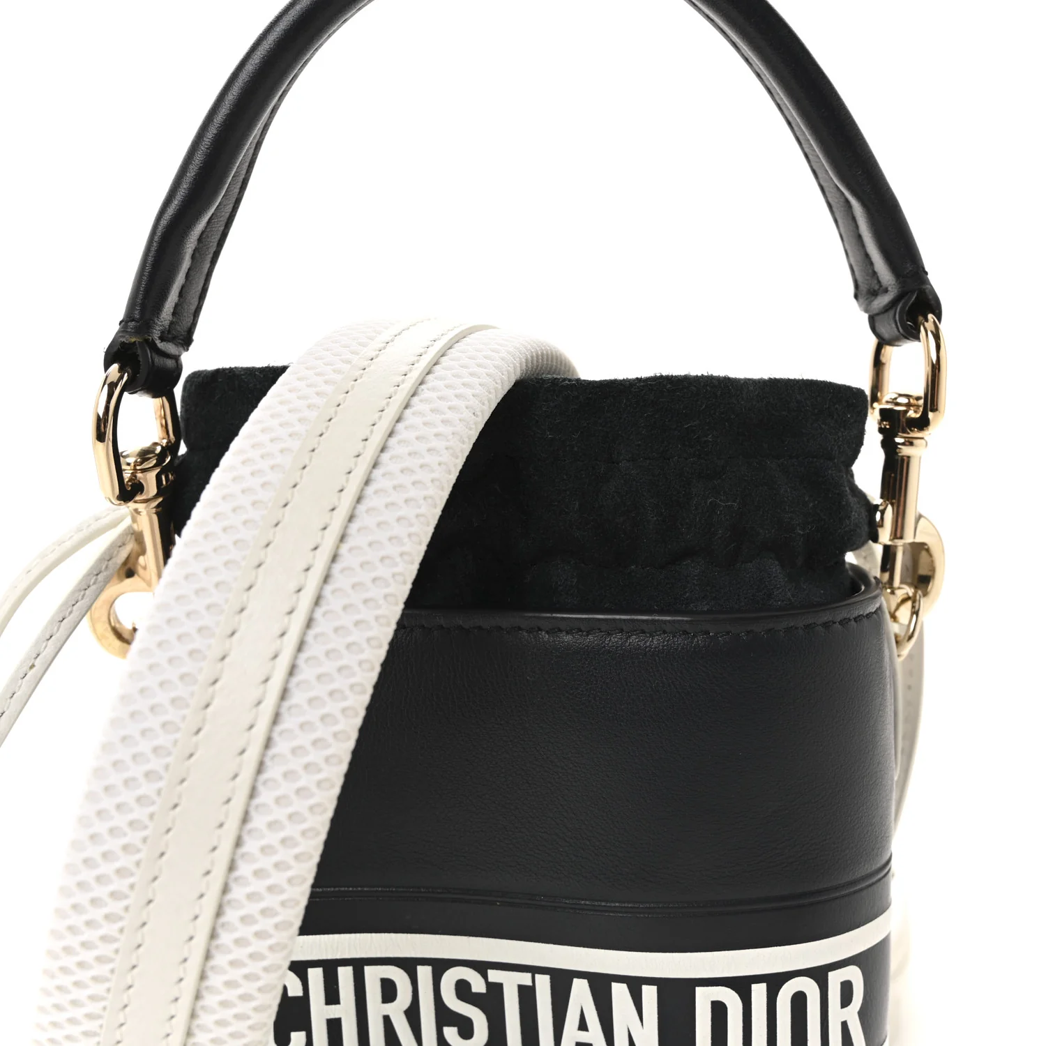 Calfskin Micro Dior Vibe Bucket Blue