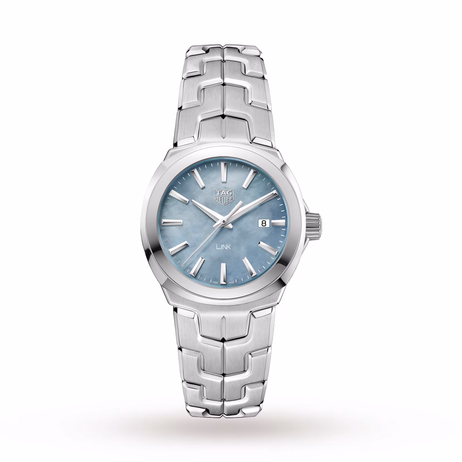 【Super Clone】TAG Heuer Link Quartz Date Mother Of Pearl Ladies Watch WBC1311.BA0600